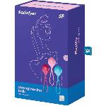 Вагінальні кульки Satisfyer Strengthening Balls (3шт), діаметр 3,8 см, маса 62-82-98г, монолітні - мініатюра 4