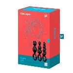 Набір анальних іграшок Satisfyer Plug black (set of 3) - Booty Call, макс. діаметр 3 см - мініатюра 3