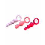 Набір анальних іграшок Satisfyer Plugs (set of 3) - Booty Call, макс. діаметр 3 см - мініатюра 2