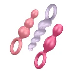 Набір анальних іграшок Satisfyer Plugs (set of 3) - Booty Call, макс. діаметр 3 см - мініатюра 1