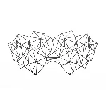 Маска на обличчя Bijoux Indiscrets - Kristine Mask, вінілова, клейове кріплення, без зав'язок - мініатюра 1