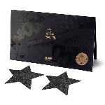 Пестіс - стикини Bijoux Indiscrets - Flash Star Black, наклейки на соски - мініатюра 1