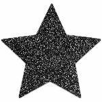 Пестіс - стикини Bijoux Indiscrets - Flash Star Black, наклейки на соски - мініатюра 2