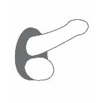 Ерекційне кільце Dorcel Liquid-Soft Teardrop для члена і мошонки, soft-touch силікон - мініатюра 3