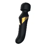 Вібромасажер 2в1 Dorcel Dual Orgasms Gold класичний масажер і вібратор з перлинним масажем - мініатюра 1
