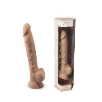 Фалоімітатор SilexD Johnny Flesh (MODEL 1 size 7in), двошаровий, силікон +Silexpan, діаметр 3,8см - мініатюра 10