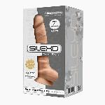 Фалоімітатор SilexD Johnny Flesh (MODEL 1 size 7in), двошаровий, силікон +Silexpan, діаметр 3,8см - мініатюра 2