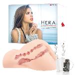Мастурбатор Kokos Hera Hip Real 2WayPlus з функцією масажу та вібрацією - мініатюра 8