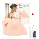 Мастурбатор Kokos Juilana Breast 2WayPlus з функцією масажу та вібрацією - мініатюра 7