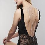 Ланцюжок для спини Bijoux Indiscrets Magnifique Back and Cleavage Chain - Silver, прикраса для тіла - мініатюра 6