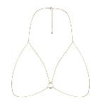 Ланцюжок портупея Bijoux Indiscrets Magnifique Bra Chain - Gold, прикраса на тіло - мініатюра 2