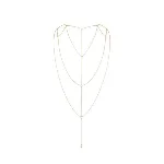 Ланцюжок для спини Bijoux Indiscrets Magnifique Back and Cleavage Chain - Gold, прикраса для тіла - мініатюра 1