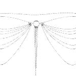 Ланцюжок трусики або ліф Bijoux Indiscrets Magnifique Waist Chain - silver, прикраса на тіло - мініатюра 2