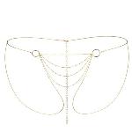 Ланцюжок-трусики Bijoux Indiscrets Magnifique Bikini Chain – Gold, прикраса для тіла - мініатюра 2