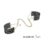 Наручники Bijoux Indiscrets Desir Metallique Handcuffs - Black, металеві, стильні браслети - мініатюра 1