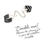 Наручники Bijoux Indiscrets Desir Metallique Handcuffs - Black, металеві, стильні браслети - мініатюра 5