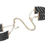 Наручники Bijoux Indiscrets Desir Metallique Handcuffs - Black, металеві, стильні браслети - мініатюра 2