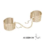 Наручники Bijoux Indiscrets Desir Metallique Handcuffs - Gold, металеві, стильні браслети - мініатюра 1