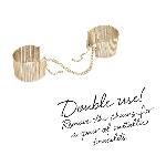 Наручники Bijoux Indiscrets Desir Metallique Handcuffs - Gold, металеві, стильні браслети - мініатюра 5