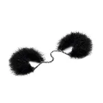 Пухнасті наручники Bijoux Indiscrets Za za zu - feahter handcuffs, пір'яні, подарункове паковання - мініатюра 1