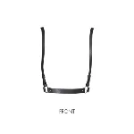 Портупея Bijoux Indiscrets MAZE - X Harness Black, екошкіра - мініатюра 1