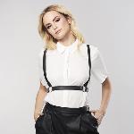 Портупея Bijoux Indiscrets MAZE - X Harness Black, екошкіра - мініатюра 7