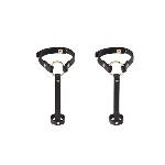 Пара браслетів на зап'ясті і палець Bijoux Indiscrets MAZE Hand Bracelet Harness Black, екошкіра - мініатюра 2