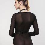 Портупея Bijoux Indiscrets MAZE — Halter Bra Harness Black - мініатюра 8