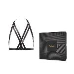 Портупея Bijoux Indiscrets MAZE — Halter Bra Harness Black - мініатюра 2