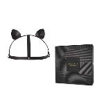 Маска кішечки Bijoux Indiscrets MAZE - Cat Ears Headpiece Black, екошкіра - мініатюра 2