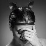 Маска кішечки Bijoux Indiscrets MAZE - Cat Ears Headpiece Black, екошкіра - мініатюра 3