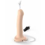 Фалоімітатор, що кінчає Strap-On-Me Dildo Cum Flesh, діаметр 3,6 см, силікон, насадка для страпону - мініатюра 6