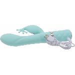 Розкішний вібратор-кролик Pillow Talk - Kinky Teal з кристалом Сваровські, потужний - мініатюра 6