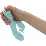 Розкішний вібратор-кролик Pillow Talk - Kinky Teal з кристалом Сваровські, потужний - мініатюра 9