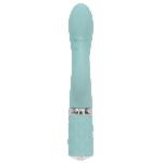 Розкішний вібратор-кролик Pillow Talk - Kinky Teal з кристалом Сваровські, потужний - мініатюра 11