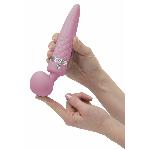 Вібромасажер 2в1 PILLOW TALK - Sultry Pink, класичний масажер і вібратор з ротацією, підігрів - мініатюра 8