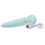 Вібромасажер 2в1 PILLOW TALK - Sultry Teal, класичний масажер і вібратор з ротацією, підігрів - мініатюра 14