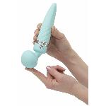 Вібромасажер 2в1 PILLOW TALK - Sultry Teal, класичний масажер і вібратор з ротацією, підігрів - мініатюра 10