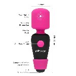 Мінівібромасажер PalmPower Pocket із чохлом на блискавці, водостійкий, перезаряджуваний, довжина 9см - мініатюра 2