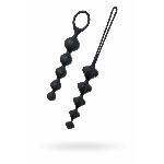 Набір анальних намистин Satisfyer Beads Black, силікон, макс. діаметр 3,3 см та 3,5 см - мініатюра 2
