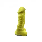 Мило у формі пеніса Чистий Кайф Yellow size XL, крафтове мило-член, натуральне - мініатюра 1