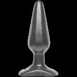 Анальна пробка Doc Johnson Smooth Classic Medium - Black, макс. діаметр 3,8 см - мініатюра 1