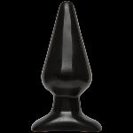 Анальна пробка Doc Johnson Smooth Classic Large - Black, макс. діаметр 5,7 см - мініатюра 1