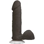 Фалоімітатор Doc Johnson The Realistic Cock 6 inch Black - ULTRASKYN, Vac-U-Lock, діаметр 4,3 см - мініатюра 1