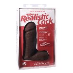 Фалоімітатор Doc Johnson The Realistic Cock 6 inch Black - ULTRASKYN, Vac-U-Lock, діаметр 4,3 см - мініатюра 4