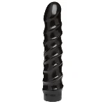Дилдо Doc Johnson CodeBlack - 8 Inch Raging Vac-U-Lock із стимулювальним рельєфом, діаметр 3,8 см - мініатюра 1