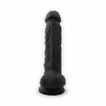 Фалоімітатор SilexD Johnny Black (MODEL 1 size 7in), двошаровий, силікон + Silexpan, діаметр 3,8см - мініатюра 2