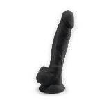 Фалоімітатор SilexD Johnny Black (MODEL 1 size 7in), двошаровий, силікон + Silexpan, діаметр 3,8см - мініатюра 8
