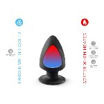 Анальна пробка SilexD (Model 1 size S) двошарова, силікон + Silexpan, діаметр 5 см - мініатюра 1