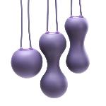 Набір вагінальних кульок Je Joue - Ami Purple, діаметр 3,8-3,3-2,7см, вага 54-71-100гр  + подарунок косметичка - мініатюра 3